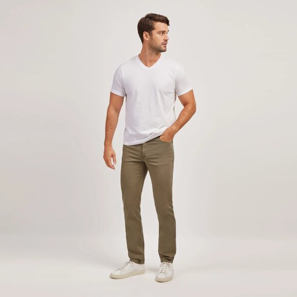 $139 NEW Mott & Bow Mercer Slim Cement Soft Twill 31x32 AG Tellis Mugsy - Picture 5 of 9